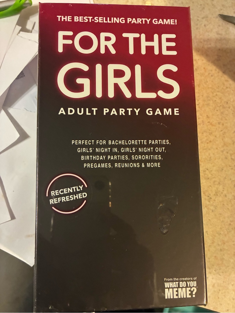 Meme For The Girls Adult Party Game - 400 cards 5 categories